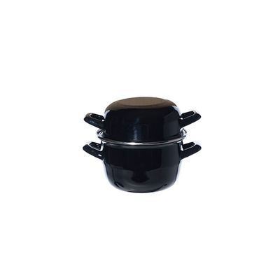 Horeca Mosselpot Zwart-zwart D16cm 1.7l 0.9kg Rn13216 