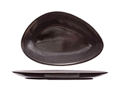 Black Granite Plat Bord 33x22,5cm Driehoekig