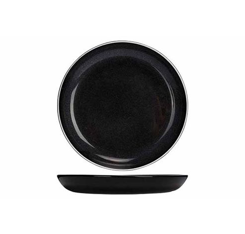 Titanium Black Assiette Plate D23cm Avec Bord Blanc  Cosy & Trendy for Professionals