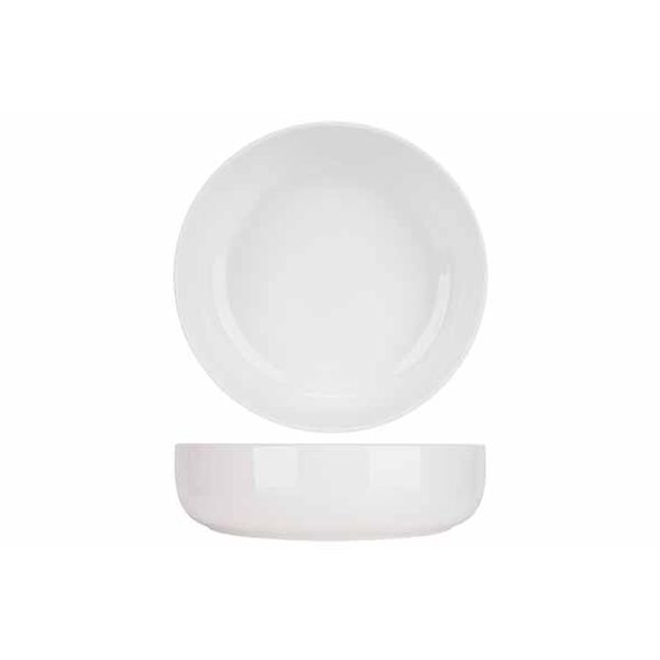 Titanium White Diep Bord D18xh4,7cm 84cl 