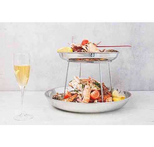 Plateau Fruits De Mer Set2 D26cm-d35cm Acier Inoxydable  Cosy & Trendy for Professionals