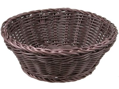 Ct Prof Mandje Bruin D20xh8cm Rond Plast Iek