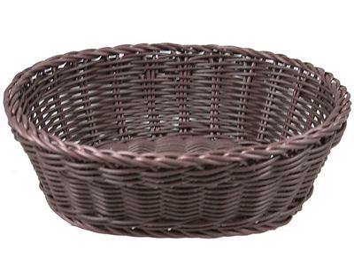 Ct Prof Mandje Bruin 25x20xh7,5cm Ovaal Plastiek