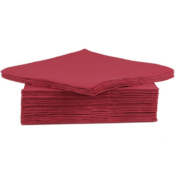 Cosy & Trendy for Professionals Ct Prof Serviet Tt S40 38x38cm Bordeaux Papier Textiel-touch