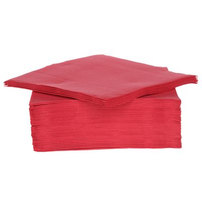 Ct Prof Serviette Tt S40 38x38cm Rouge Papier Textiel-touch 