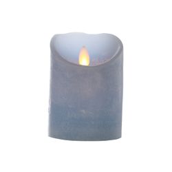 Cosy @ Home Cylinderkaars Led Blauw D8xh11cm Excl. 2 Aa Batterijen 