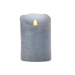 Cosy @ Home Cylinderkaars Led Blauw D10xh15cm Excl. 2 Aa Batterijen 