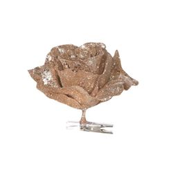 Cosy @ Home Rose Sur Clip Scintillant Champagne 10cm  