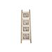 Ladder Fotokader Bruin 120x3x39cm Hout 4 Foto's (10x15-13x18-13x18-20x15) 