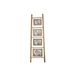 Ladder Fotokader Bruin 120x3x39cm Hout 4 Foto's (10x15-13x18-13x18-20x15) 