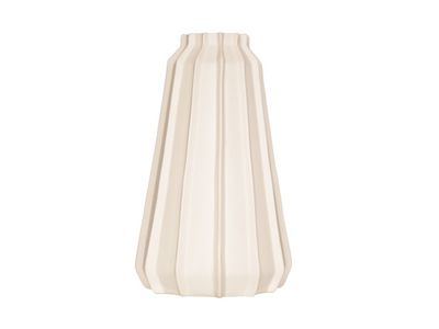 Vaas Modern Creme Keramiek 16x16xh26cm 