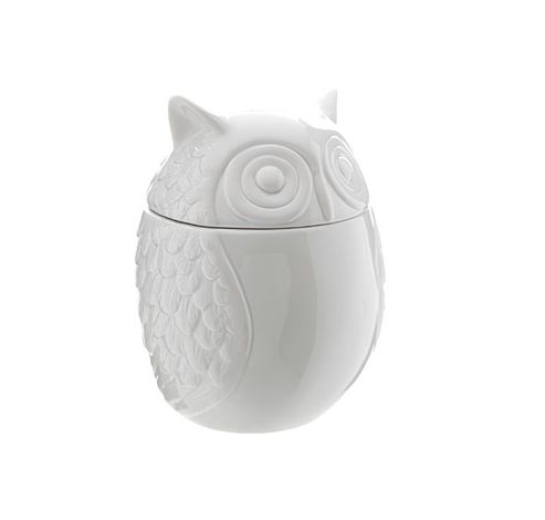 Uil Grijs Opbergpot 14.3x14.3x18.5cm   Cosy @ Home