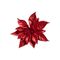 Kerstroos Clip Glitter Rood D18cm  