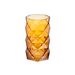 Cosy @ Home Theelichthouder  Geo Cognac 9x9x15cm Glas