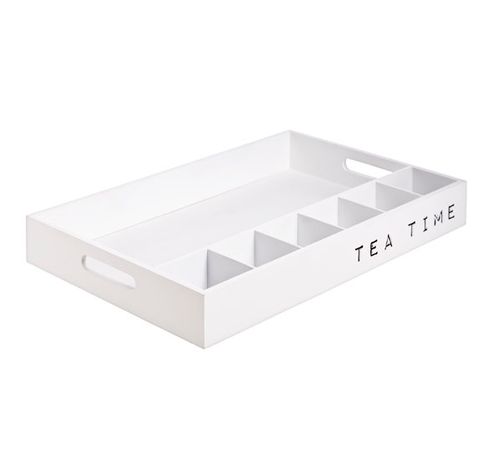 Plateau Tea Time Bois Blanc 45x6x30cm   Cosy @ Home