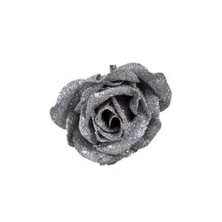 Cosy @ Home Rose S Clip Argent Scintill 7x7x9cm  