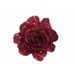 Roos Clip Glitter Kersenrood D10cm Kunststof 