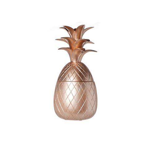 Potiche Ananas Cuivre 16x16x35cm Polyresine  Cosy @ Home