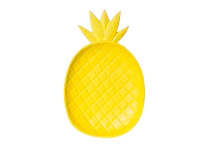 Ananas Bordje Geel Hout 19x30xh3cm 