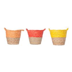 Cosy @ Home COLOR BAND MAND 3ASS ROND RIET D30XH25CM 