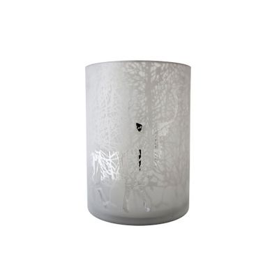 Theelichthouder Deer Zilver D18x24cm Glas  Cosy @ Home