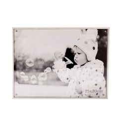 Cosy @ Home Cube Fotokader White Hout 16x21xh4cm Foto 15x20cm