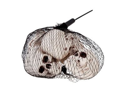 Filet Avec 6 Tetes De Mort 5x4cm 