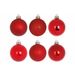 Kerstbal Set48 Mix Rood D6cm In Plastic Tas Met Rits 