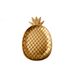 Schaaltje Ananas Goud Hout 22x35x2.5cm  