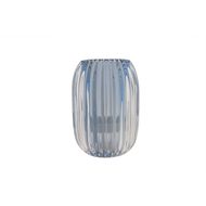 Bougeoir Beach Bleu Clair 9.4x9.4xh13cm Verre 