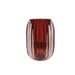 Theelichthouder Porto Rood 9x9x13cm Glas  