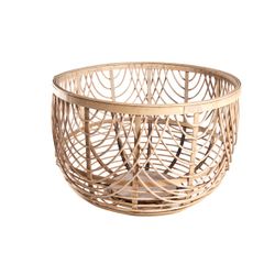 Cosy @ Home Louise Mand Rond Hout Grijs  42x42x28cm  