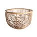 Cosy @ Home Louise Mand Rond Hout Grijs 51x51x33cm 