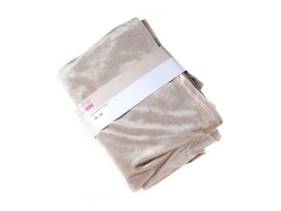 Tafelloper Velvet Beige 40x180cm Textiel