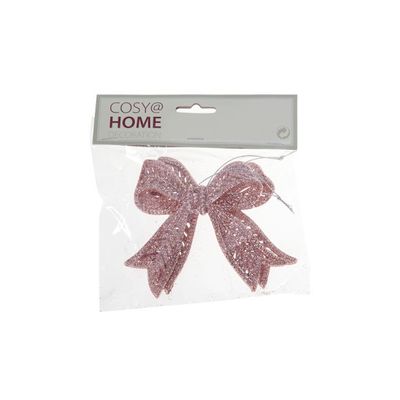 Strik Set2 Roze 11xh10cm  Kunststof 11xh10 Glitter  Cosy @ Home