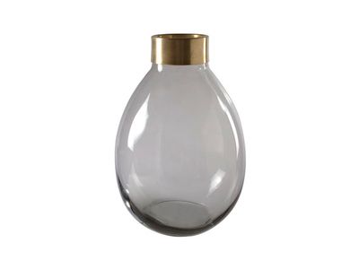 Vaas Grijs Ballon Glas 22x22xh32,5 