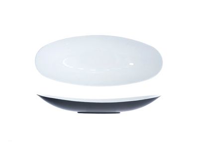 Schaaltje Glossy Wit Ovaal 40x17xh6cm Kunststof