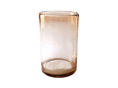Lanterne Brun Cylindrique Verre 18x18xh2 7