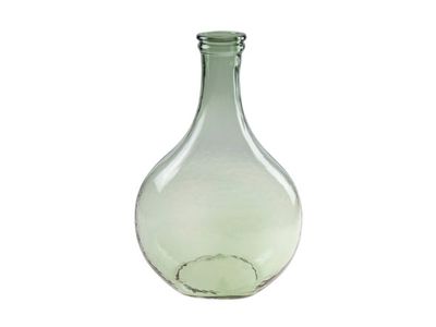 Vase Bouteille Vert Verre 21,5x11xh34 
