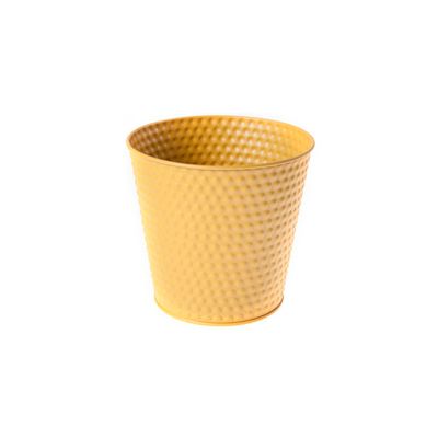 Cachepot Ocre Rond Metal 15,7x11,5xh14,6   Cosy @ Home