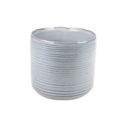 Cosy @ Home Cachepot Gris Rond Gres 16,5x16,5xh15  