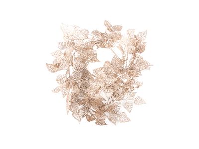 Guirlande Feuilles Champagne Synthetique 
