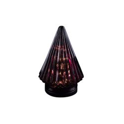 Cosy @ Home KERSTBOOM KEGEL GLAS BORDEAUX 12X12X18CM 