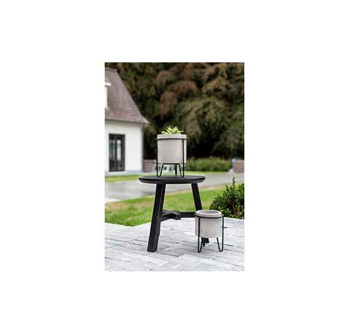 Cachepot Gris Rond Beton 11.5x11.5x15cm   Cosy @ Home