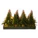 Kerstboom Set12 Groen Led 20x20xh28 8 3ass Excl 3xaaa Batt Kunststof 