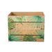 Cosy @ Home Jungle Krat Hout Naturel Groen30x22x22cm 