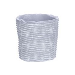 Cosy @ Home Cachepot Willow Look Gris 12,5x12,5xh12, 5cm Rond Ciment 