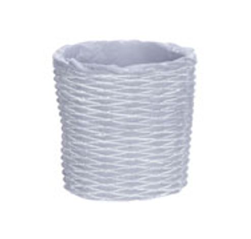 Cachepot Willow Look Gris 12,5x12,5xh12, 5cm Rond Ciment  Cosy @ Home