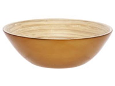 Bowl Goud 20x20xh7cm Rond Bamboe 
