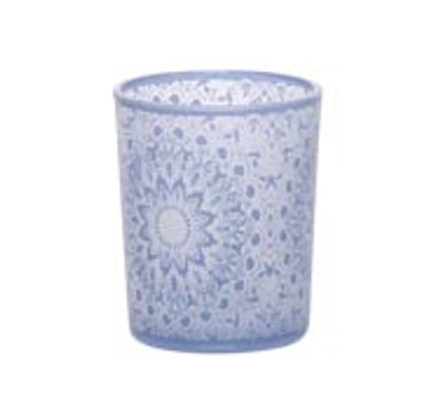 THEELICHTGLAS MANDALA BLAUW 6X6XH7  Cosy @ Home